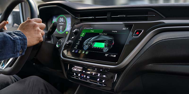 Interior view of a 2020 Chevrolet Volt.